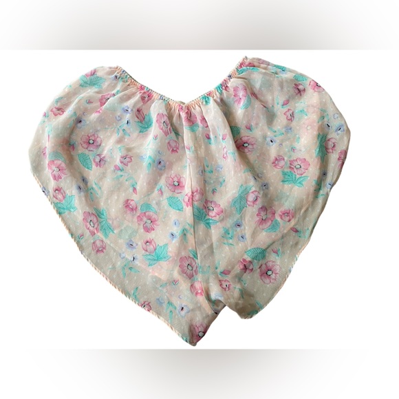 Victoria’s Secret Vintage Gold Label Sheer Romantic Floral Cheeky Bloomer Shorts - Picture 2 of 4